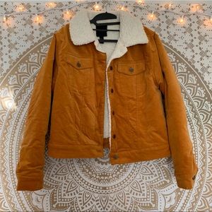 Yellow Fur Jacket from Forever 21